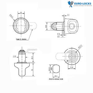 Euro-Locks 017 – pro visací zámek - A208